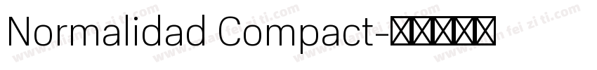 Normalidad Compact字体转换